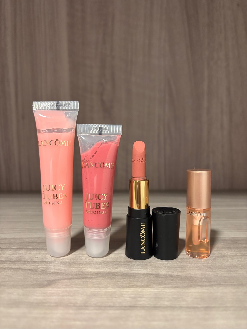 New Lancôme Juicy Tubes Lip Set + Mini Lipstick 4-Piece Bundle